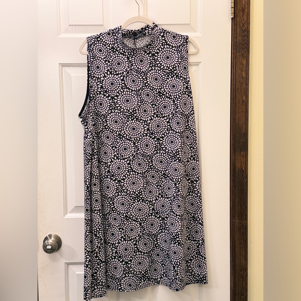 Tiana B. Monochrome Sleeveless Dress